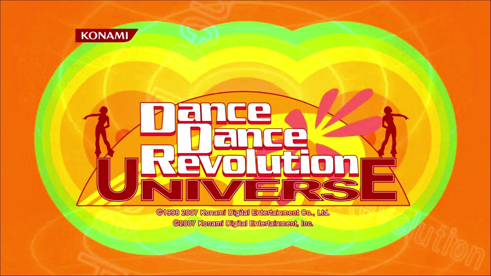 Dance Dance Revolution Universe [Bundle] title screen for Xbox 360
